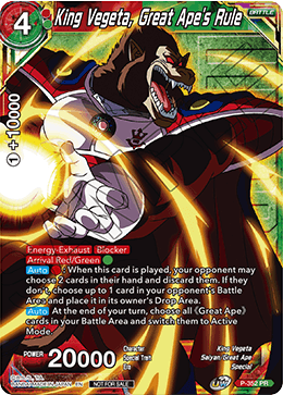 King Vegeta, Great Ape's Rule - P-352 - Promo (Winner Stamped) available at 401 Games Canada