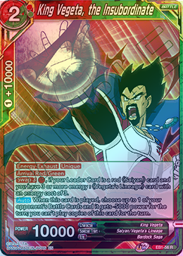 King Vegeta, the Insubordinate - EB1-56 - Rare (FOIL) available at 401 Games Canada