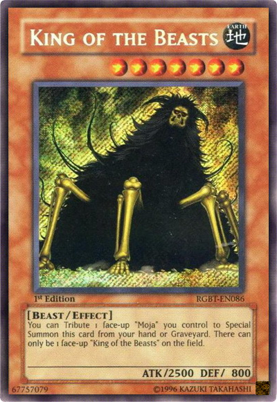 King of the Beasts - RGBT-EN086 - Secret Rare - 1st Edition available at 401 Games Canada