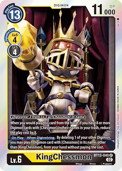 KingChessmon - BT13-045 - Rare available at 401 Games Canada