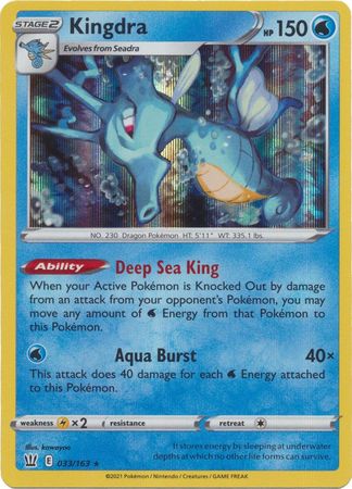 Kingdra - 033/163 - Holo Rare available at 401 Games Canada