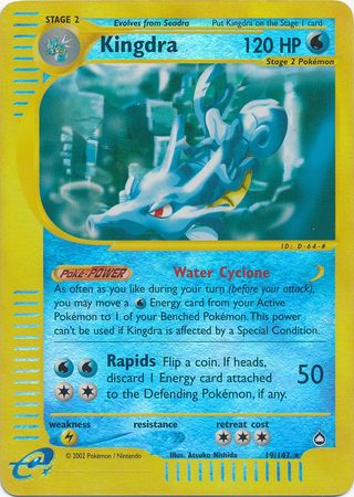 Kingdra - 19/147 - Rare - Reverse Holo available at 401 Games Canada