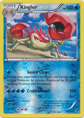 Kingler - 14/119 - Uncommon - Reverse Holo available at 401 Games Canada