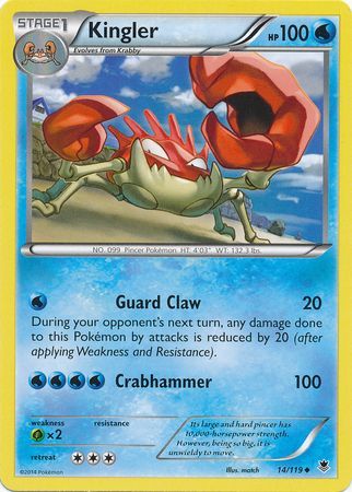 Kingler - 14/119 - Uncommon available at 401 Games Canada