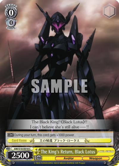 King's Return, Black Lotus - AW/S18-E018 - Common available at 401 Games Canada