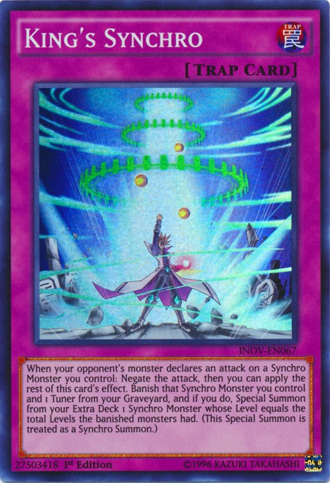 King's Synchro - INOV-EN067 - Super Rare - 1st Edition available at 401 Games Canada