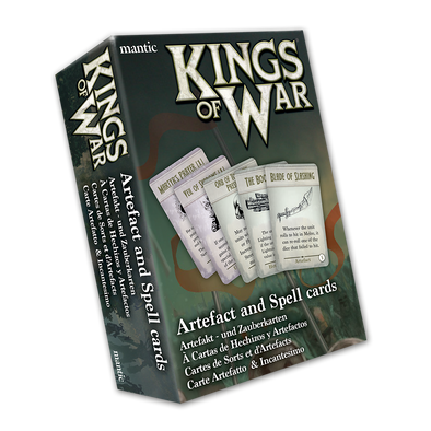 Kings of War - Artefact and Spell Cards (2022) available at 401 Games Canada