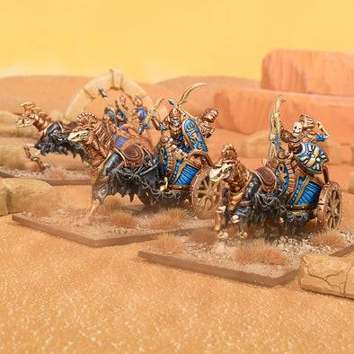 Kings of War - Empire of Dust - Revenant Chariots Regiment available at 401 Games Canada