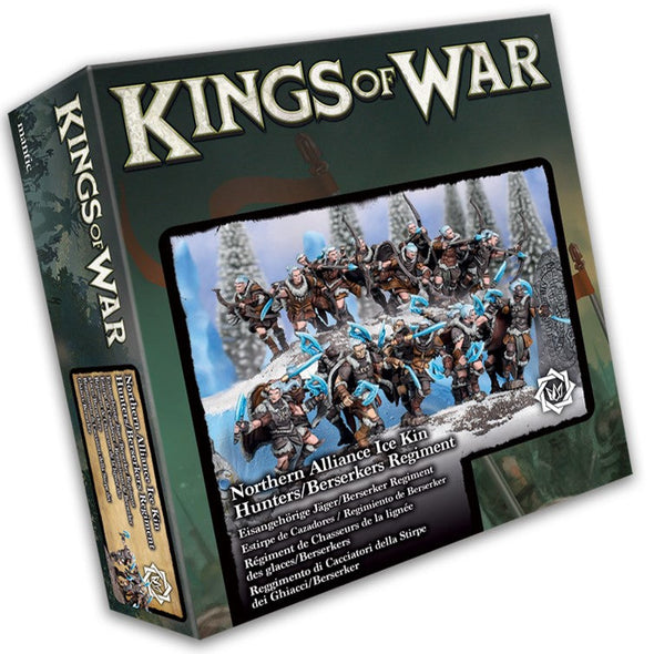 Kings of War - Northern Alliance - Ice Kin Hunters/Berserkers Regiment available at 401 Games Canada