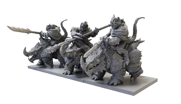 Kings of War - Salamander - Rhinosaur Cavalry Regiment available at 401 Games Canada