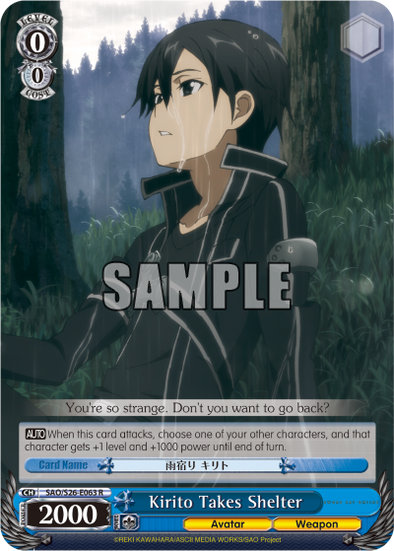 Kirito Takes Shelter - SAO/S26-E063 - Rare available at 401 Games Canada