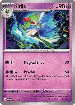 Kirlia - 015/015 - McDonald's - Promo available at 401 Games Canada