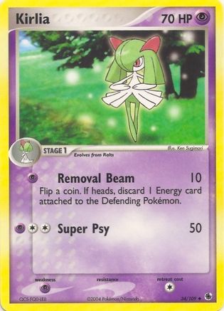 Kirlia - 34/109 - Uncommon (No "e" Symbol) available at 401 Games Canada