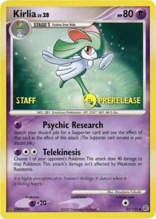 Kirlia - 53/132 - (Staff) Pre-Release Promo