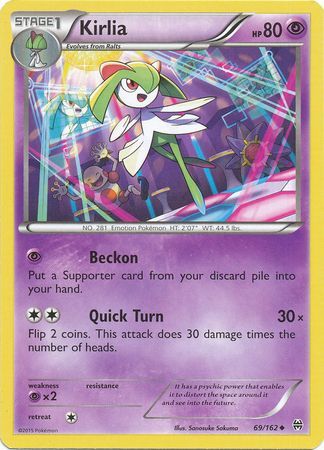 Kirlia - 69/162 - Uncommon available at 401 Games Canada