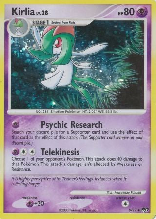 Kirlia - 8/17 - Holo available at 401 Games Canada