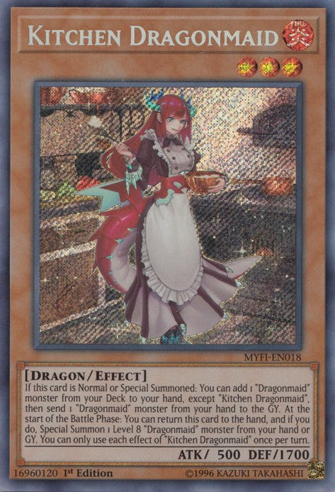 Kitchen Dragonmaid - MYFI-EN018 - Secret Rare - 1st Edition available at 401 Games Canada