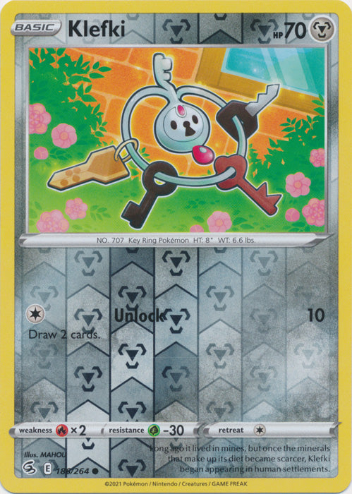 Klefki - 186/264 - Common - Reverse Holo available at 401 Games Canada