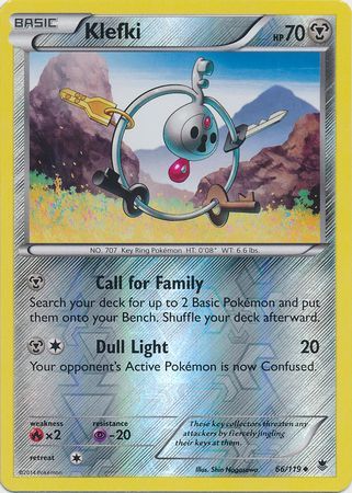 Klefki - 66/119 - Uncommon - Reverse Holo available at 401 Games Canada