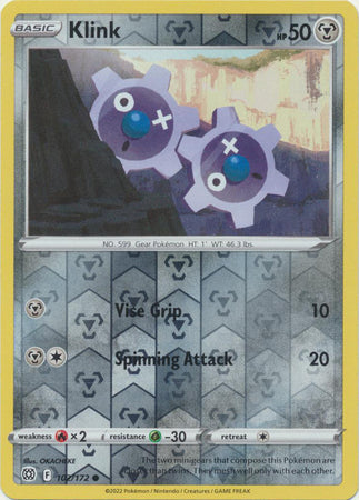 Klink - 102/172 - Common - Reverse Holo available at 401 Games Canada