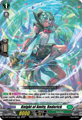 Knight of Amity, Roderick - D-BT10/034 - Double Rare available at 401 Games Canada