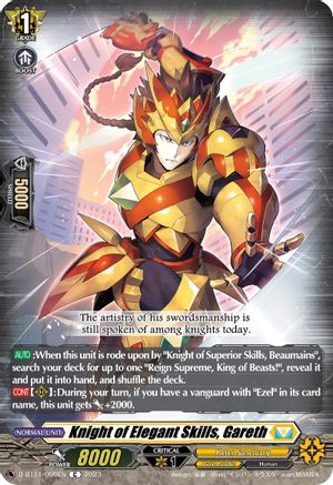 Knight of Elegant Skills, Gareth - D-BT11/090EN - Common available at 401 Games Canada