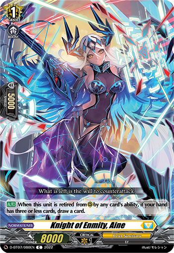 Knight of Enmity, Aine - D-BT07/080 - Common available at 401 Games Canada