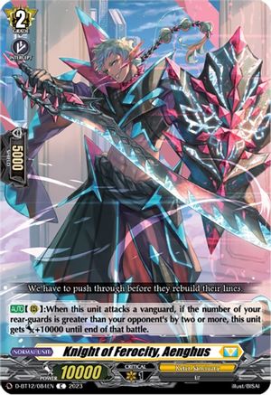 Knight of Ferocity, Aenghus - D-BT12/084EN - Common available at 401 Games Canada