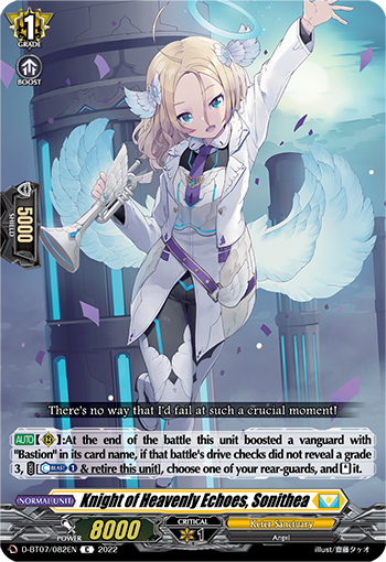 Knight of Heavenly Echoes, Sonithea - D-BT07/082 - Common available at 401 Games Canada