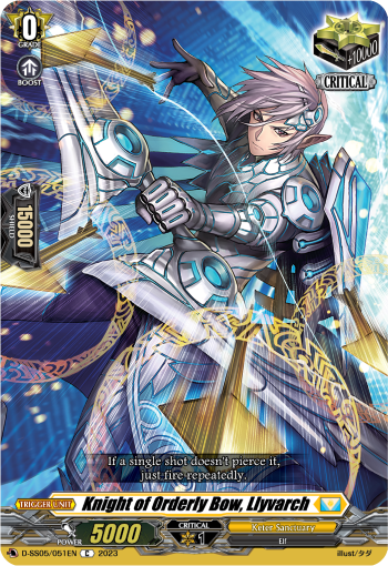 Knight of Orderly Bow, Llyvarch - D-SS05/051 - Common available at 401 Games Canada