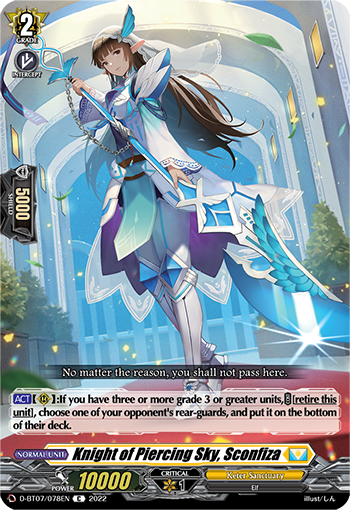 Knight of Piercing Sky, Sconfiza - D-BT07/078 - Common available at 401 Games Canada