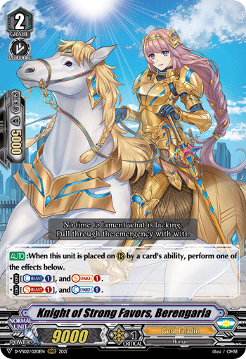 Knight of Strong Favors, Berengaria - D-VS02/020 - Triple Rare available at 401 Games Canada