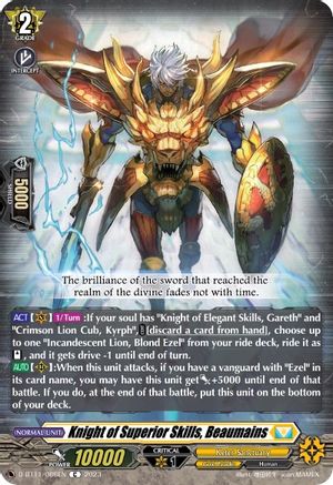 Knight of Superior Skills, Beaumains - D-BT11/086EN - Common available at 401 Games Canada