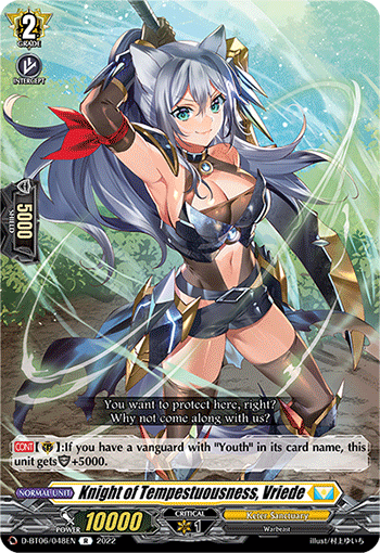 Knight of Tempestuousness, Vriede - D-BT06/048 - Rare available at 401 Games Canada