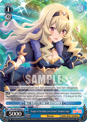 "Knight of the Black Lion Nation" Claudine Saijo - RSL/S69-E082 - Uncommon available at 401 Games Canada