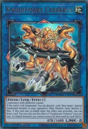 Knightmare Cerberus - MAMA-EN070 - Ultra Rare - 1st Edition available at 401 Games Canada