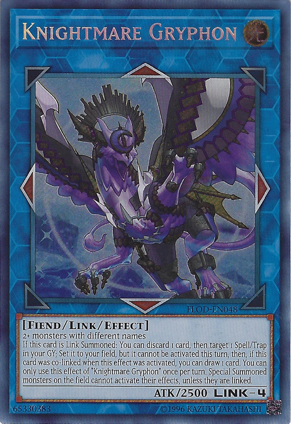 Knightmare Gryphon - FLOD-EN048 - Secret Rare - Unlimited available at 401 Games Canada