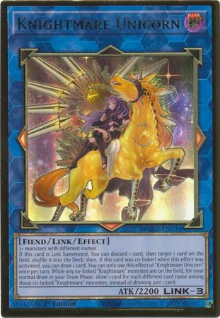 Knightmare Unicorn (Alternate Art) - MGED-EN034 - Premium Gold Rare - 1st Edition available at 401 Games Canada