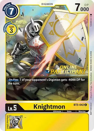 Knightmon (Online Participant) - BT5-042 - Common available at 401 Games Canada