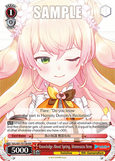 Knowledge About Spring, Momosuzu Nene (Triple Rare) available at 401 Games Canada