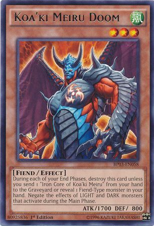 Koa'ki Meiru Doom (Shatterfoil) - BP03-EN058 - Shatterfoil Rare - 1st Edition available at 401 Games Canada