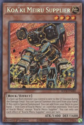 Koa'ki Meiru Supplier - BLCR-EN080 - Secret Rare - 1st Edition available at 401 Games Canada