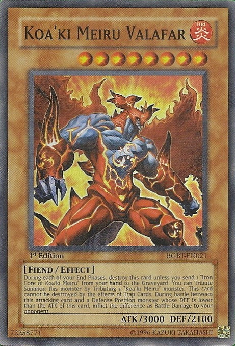 Koa'ki Meiru Valafar - RGBT-EN021 - Super Rare - 1st Edition available at 401 Games Canada