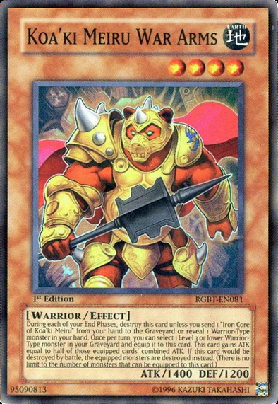 Koa'ki Meiru War Arms - RGBT-EN081 - Super Rare - 1st Edition available at 401 Games Canada