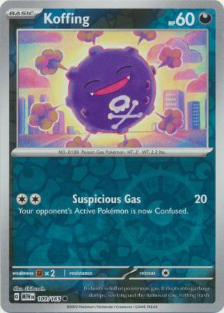 Koffing - 109/165 - Common - Reverse Holo available at 401 Games Canada