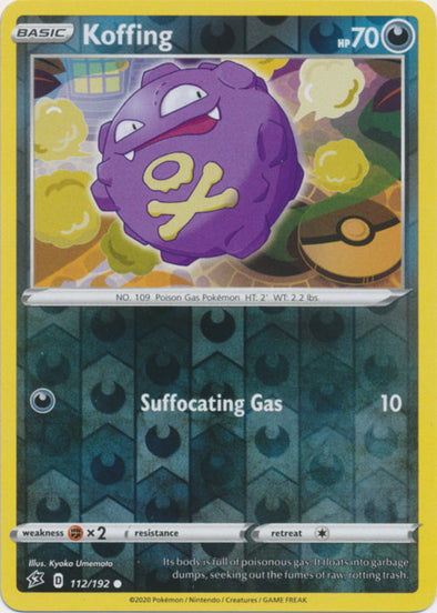 Koffing - 112/192 - Common - Reverse Holo available at 401 Games Canada