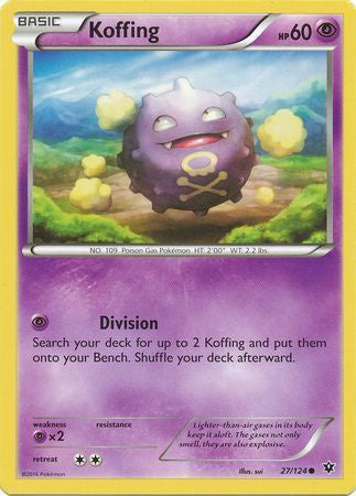 Koffing - 27/124 - Common available at 401 Games Canada