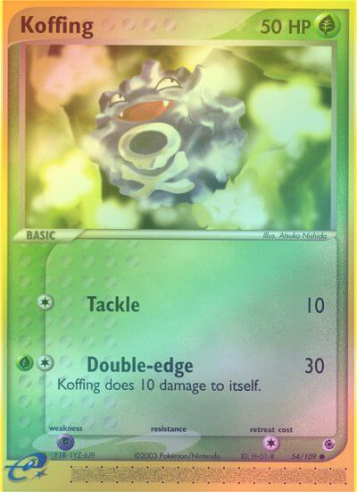 Koffing - 54/109 - Common - Reverse Holo available at 401 Games Canada