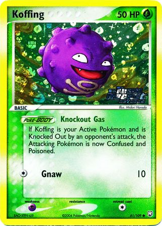 Koffing - 61/109 - Common - Reverse Holo available at 401 Games Canada