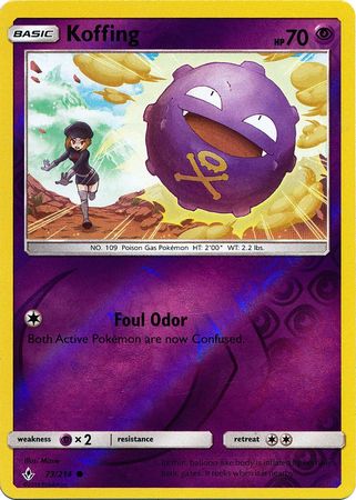 Koffing - 73/214 - Common - Reverse Holo available at 401 Games Canada